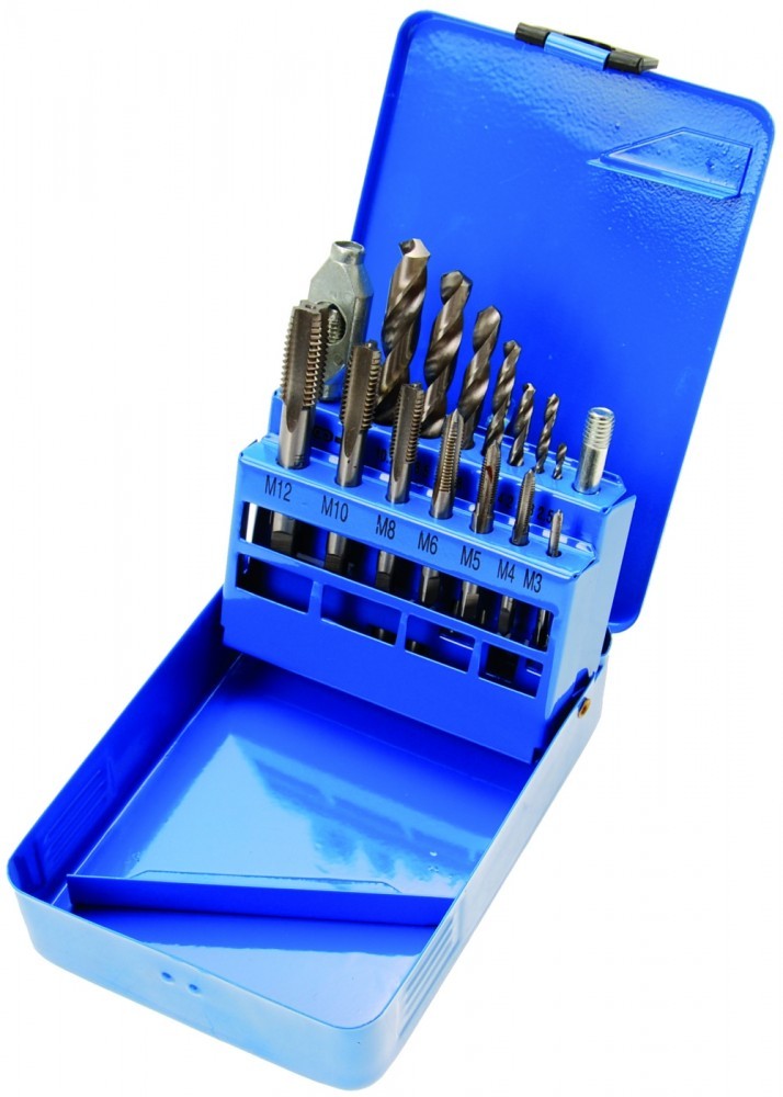 BGS 1987 Satz Gewindeschneider M3 - M12 + HSS Bohrer 2.5 - 10,2mm metrisch