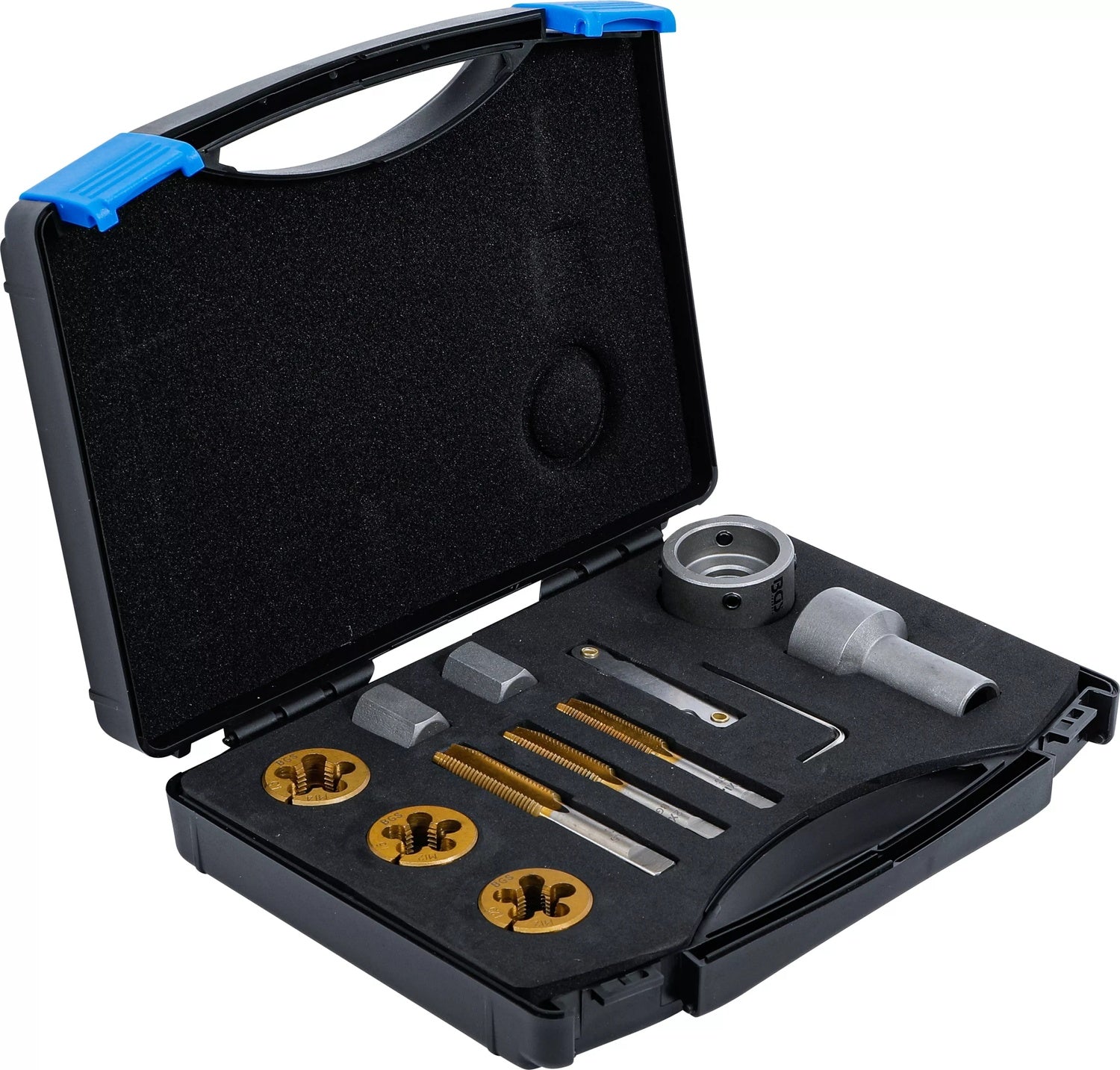 BGS 1988 Satz Gewindebohrer und Schneideisen für Radmuttern und Bolzen 12 teilig