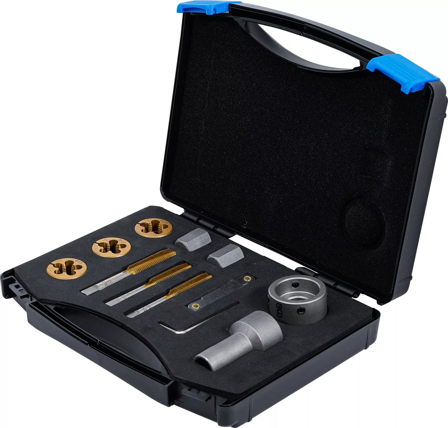 BGS 1988 Satz Gewindebohrer und Schneideisen für Radmuttern und Bolzen 12 teilig