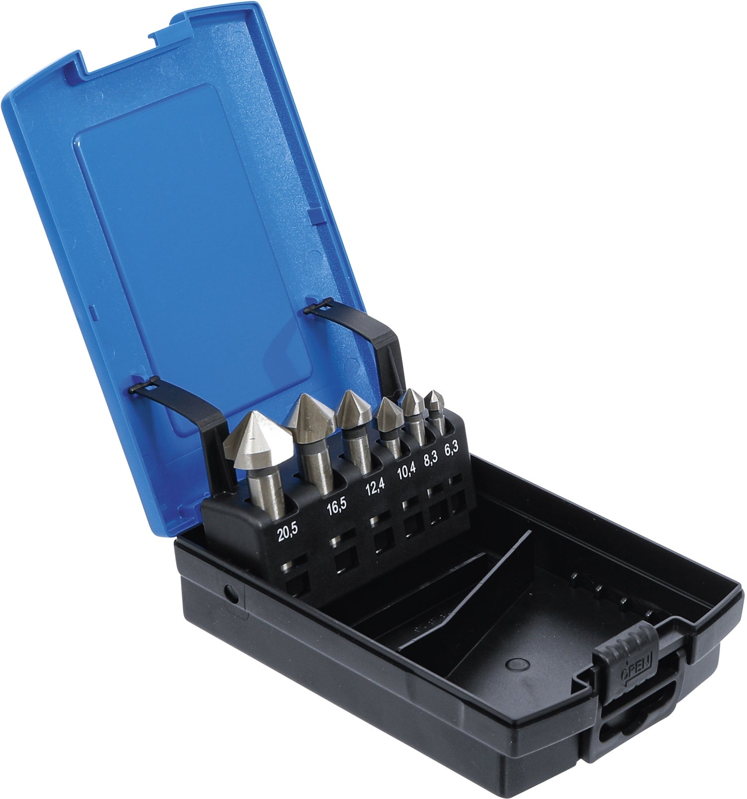 BGS 1997 Satz HSS 90° Kegelsenker DIN 335 Form C Ø6,3-20,5mm 6 teilig