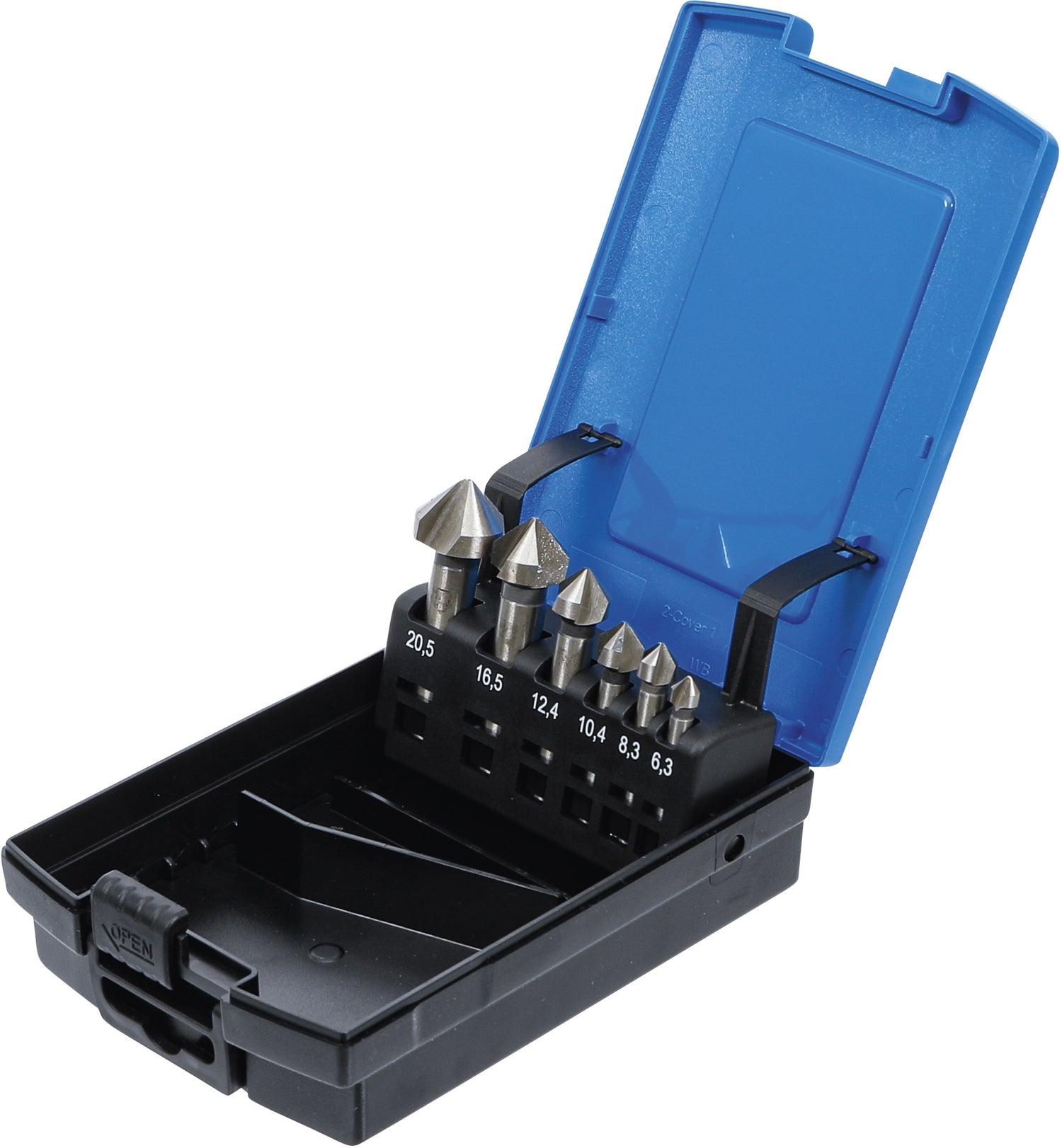 BGS 1997 Satz HSS 90° Kegelsenker DIN 335 Form C Ø6,3-20,5mm 6 teilig