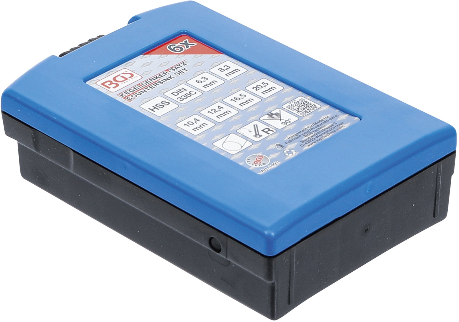 BGS 1997 Satz HSS 90° Kegelsenker DIN 335 Form C Ø6,3-20,5mm 6 teilig