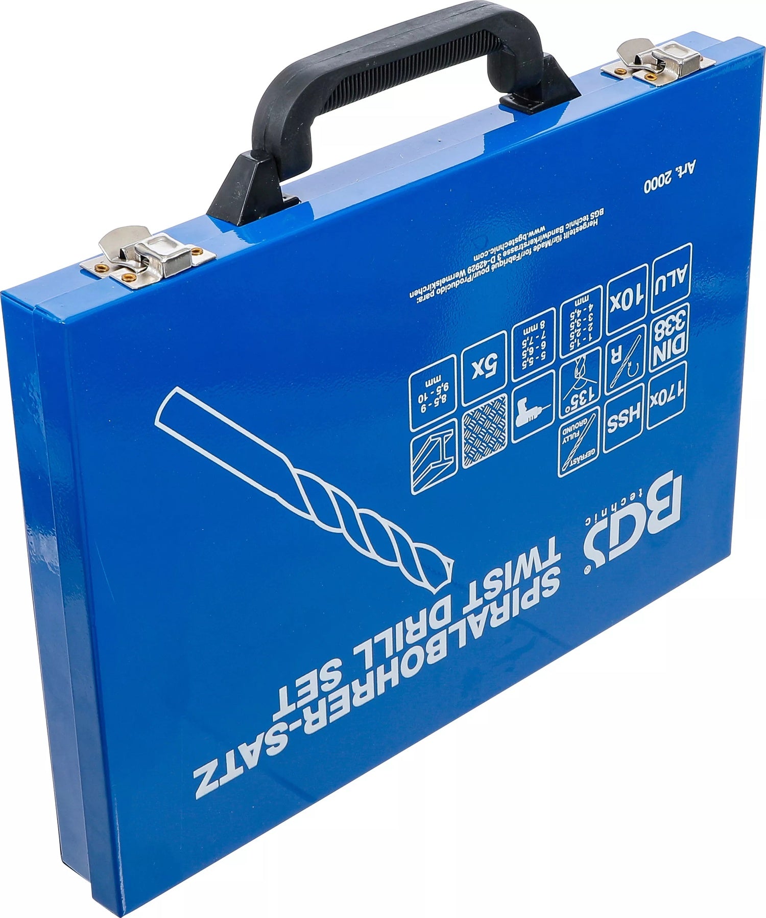 BGS 2000 Satz Spiralbohrer HSS 5% Cobalt-Legierung 1 - 10mm 170 teilig