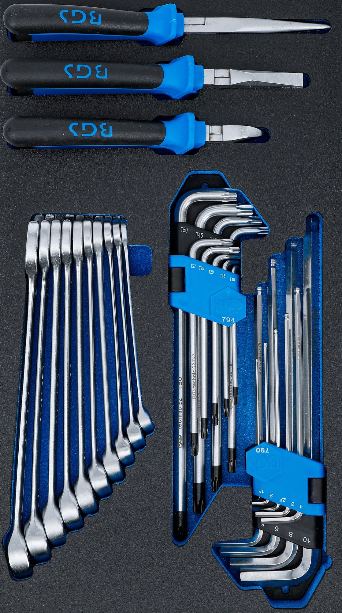 BGS 2002-8 Schaumeinlage für Artikel 2002 Ringmaulschlüssel Zangen Winkelschlüssel