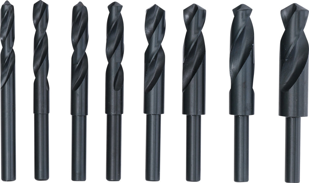 BGS 2019 Satz HSS Bohrer Ø13 - Ø25mm 8 teilig mit Schaft Ø13mm