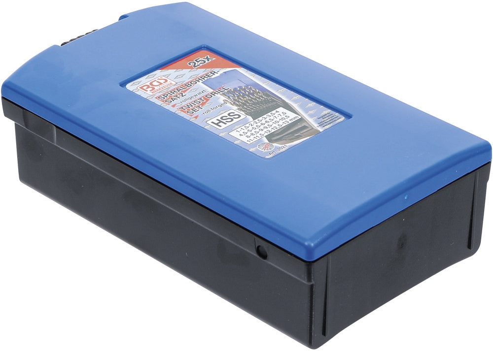 BGS 2021 Satz HSS Spiralohrer Ø1 - Ø13mm 25 teilig