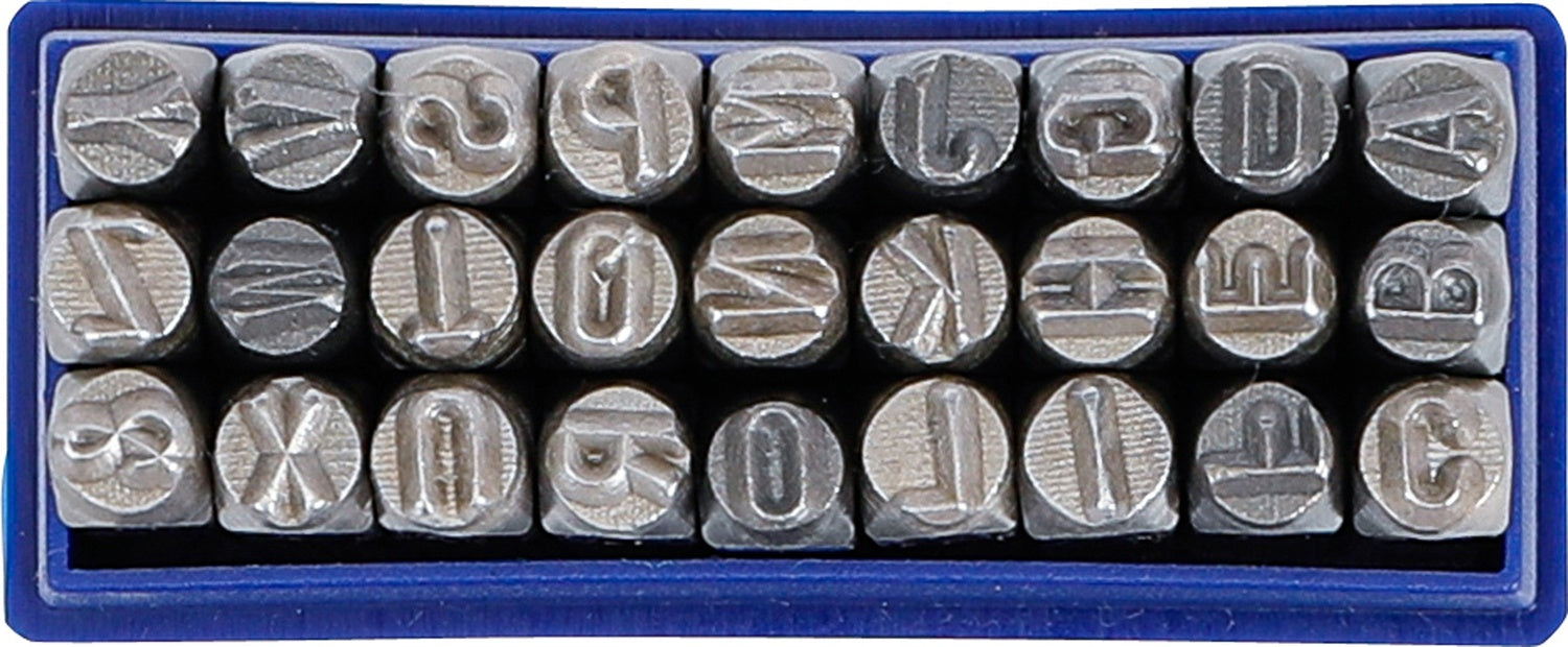 BGS 2032 Einschlagbuchstaben Höhe 5mm im Kästchen aus Kunststoff