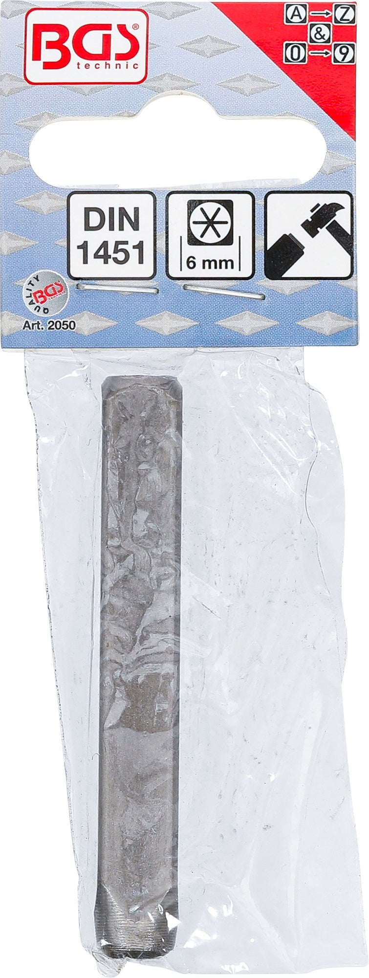 BGS 2050 Einschlagzeichen * Stern Höhe 6mm Einschlagstern
