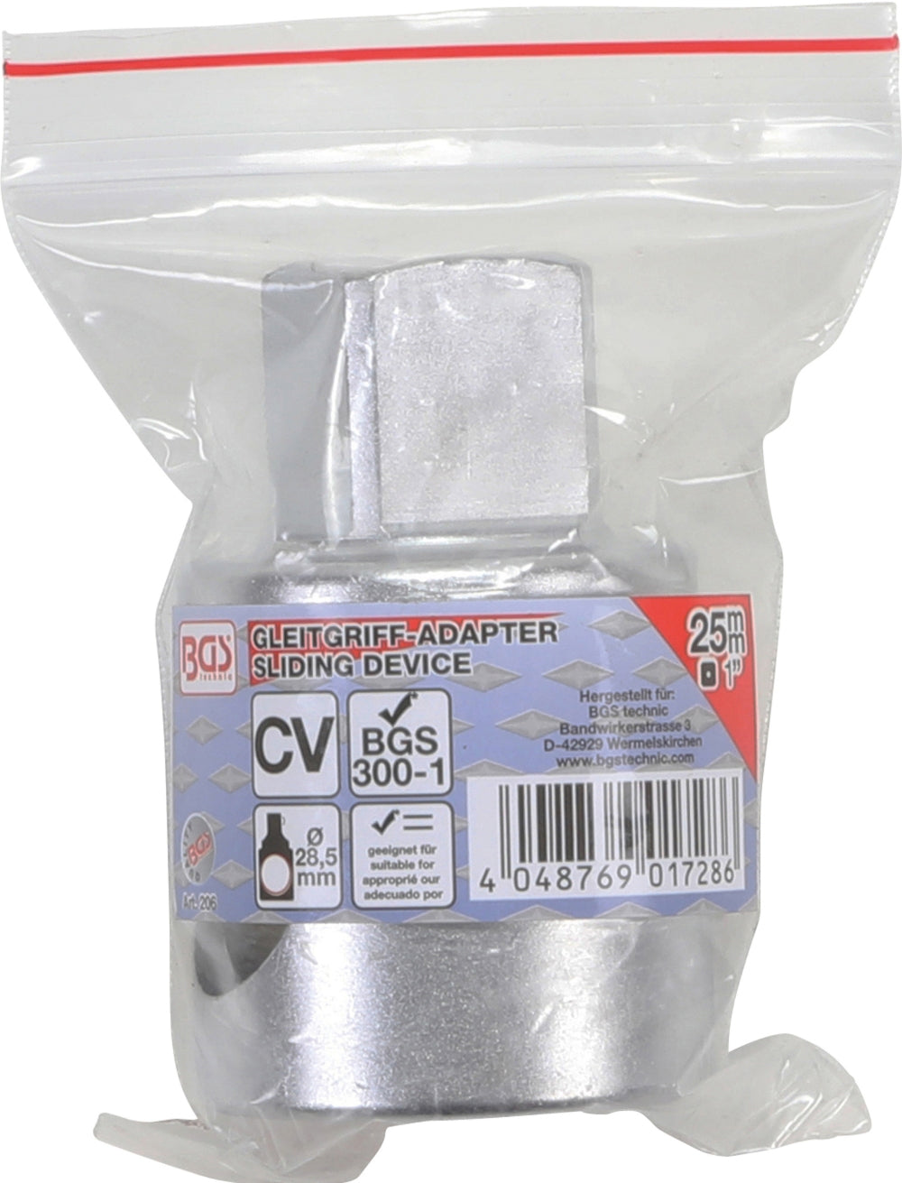 BGS 206 Gleitgriff Adapter für Verlängerungen Außenvierkant 25mm (1")