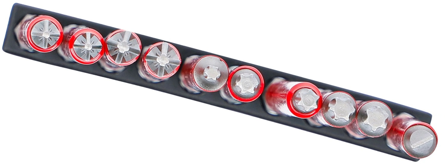 BGS DIY 20812 Satz Antirutsch Bits magnetisch Länge 110mm 10 teilig