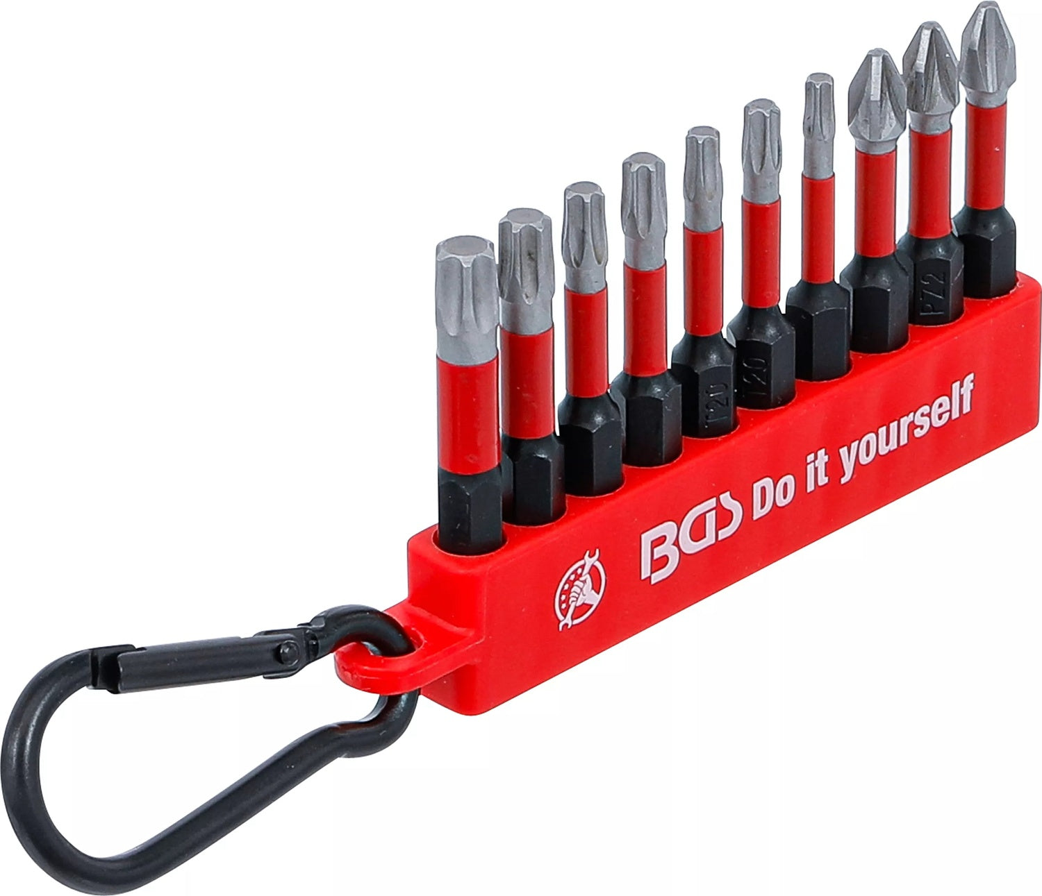 BGS DIY 20818 Satz Torsionsbits Antrieb Außensechskant 6,3mm (1/4") 10 teilig