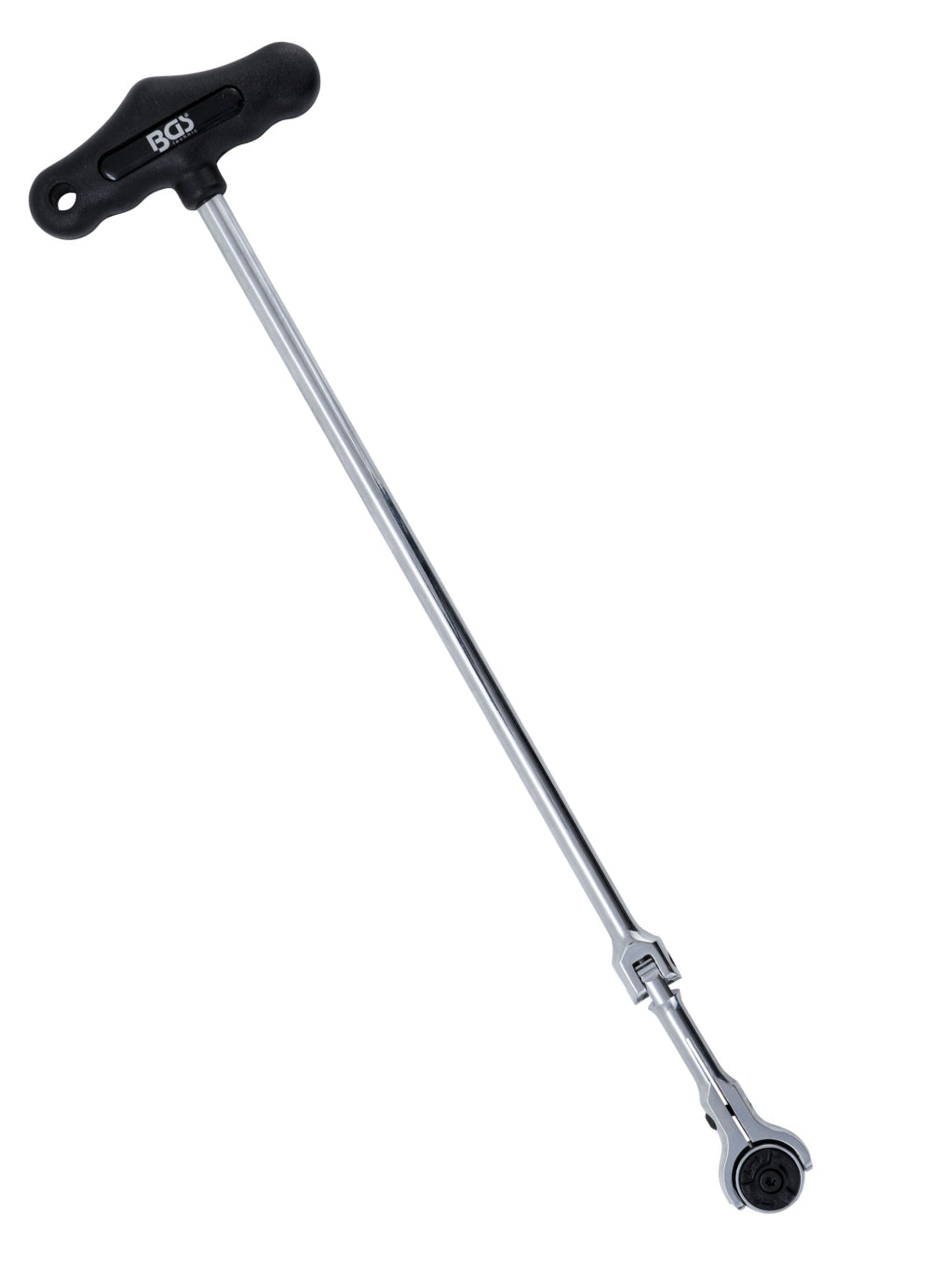 BGS 2126 Gelenkknarre mit T-Griff abwinkelbar Abtrieb Außenvierkant 6,3mm (1/4") Länge 450mm