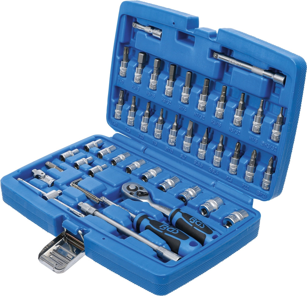 BGS 2141 ZOLL Satz Steckschlüssel Antrieb 6,3mm (1/2") 46 teilig