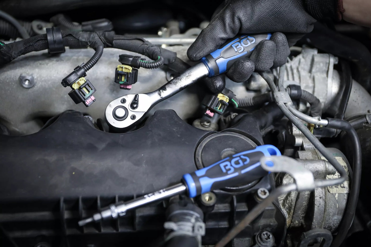 BGS 2151 Satz Steckschlüssel Gear Lock Antrieb 6,3mm (1/4") 39 teilig