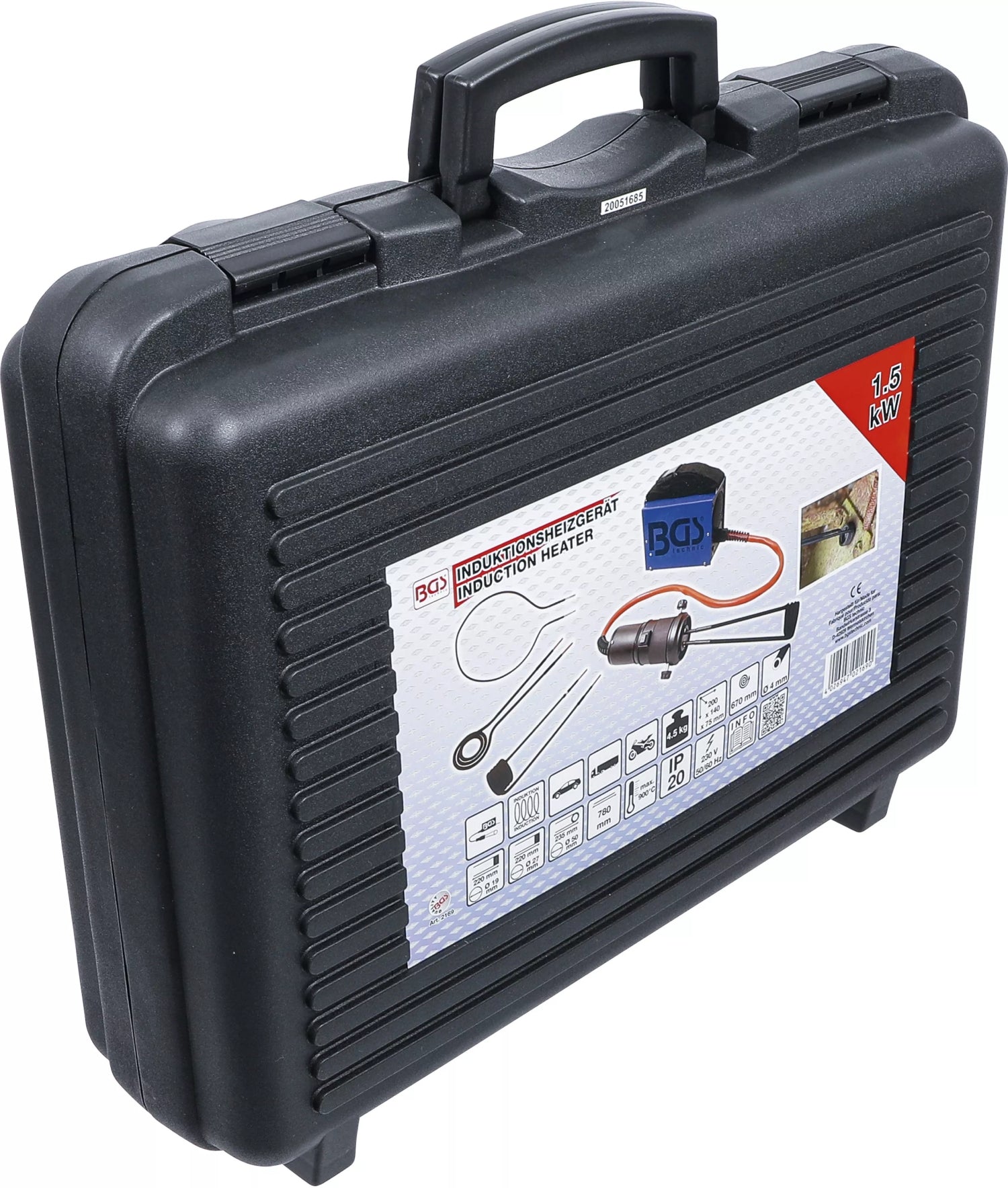 BGS 2169 Induktionsheizgerät 1,5kW mit viel Zubehör inkl. Koffer