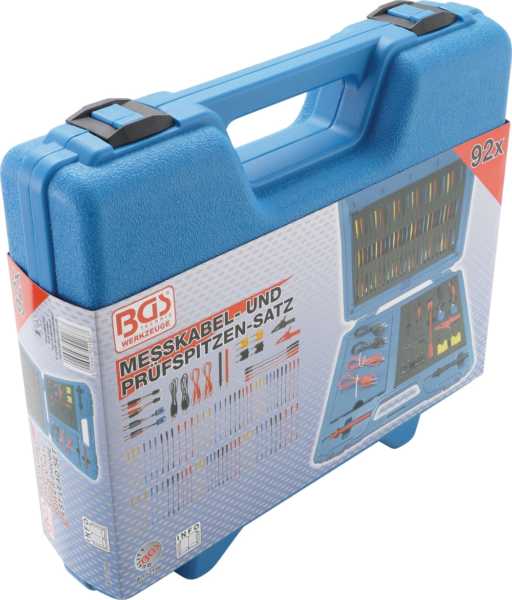 BGS 2186 Satz Messkabel und Prüfspitzen 92 teilig