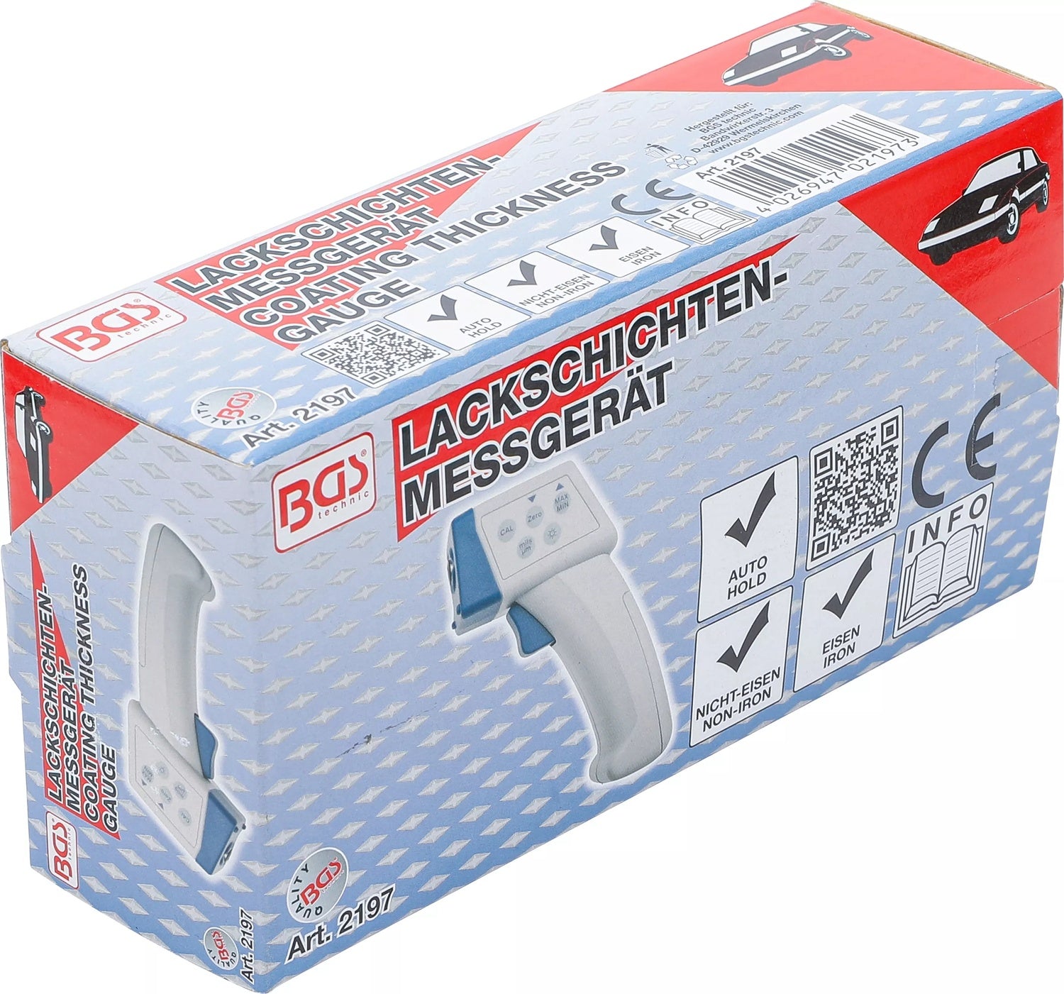 BGS 2197 Messgerät für Lackschicht für Eisen und Nicht-Eisenmetalle