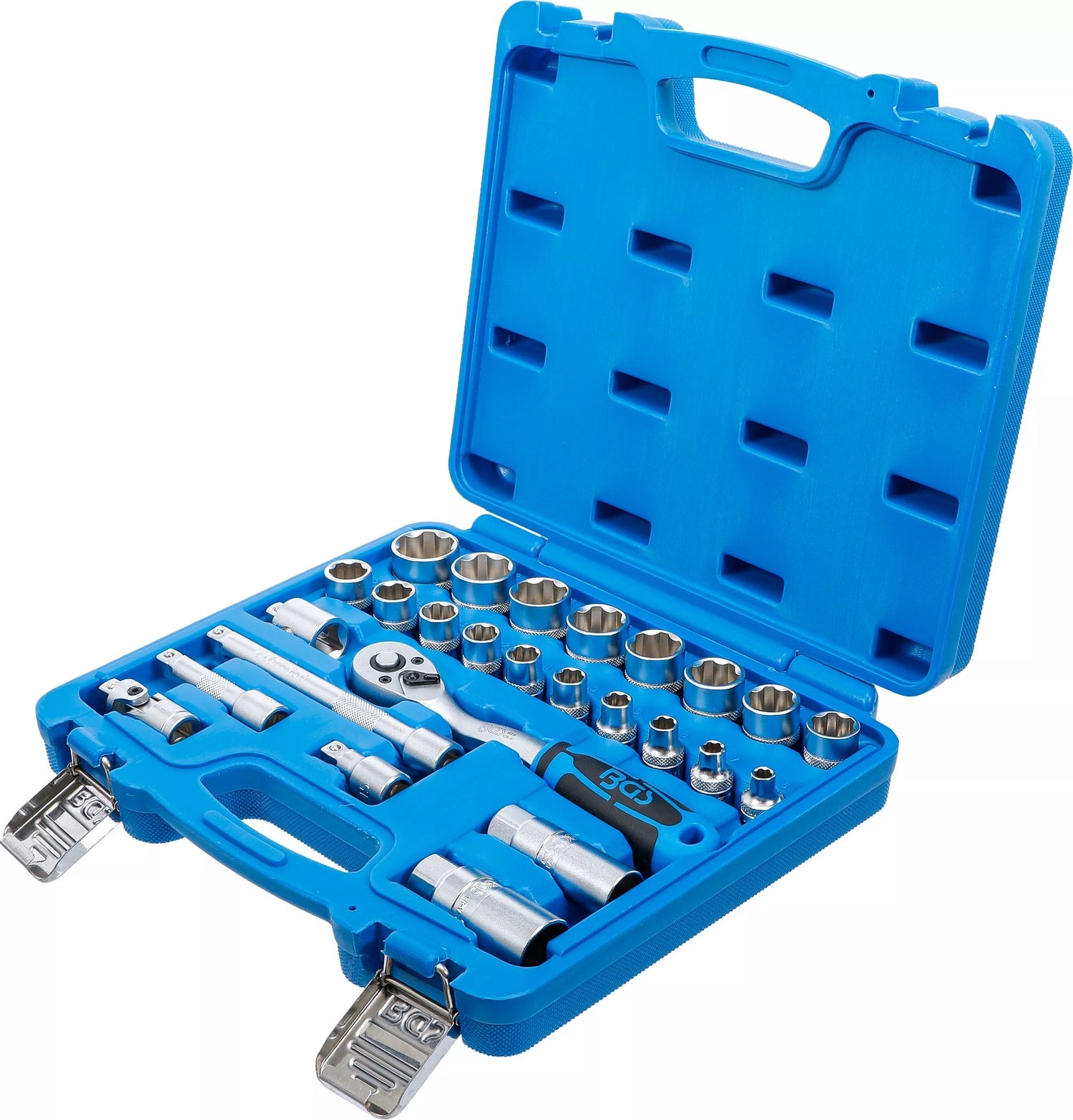 BGS 2227 Satz Steckschlüssel mit Wellenprofil Anrieb 10mm (3/8") 26 teilig