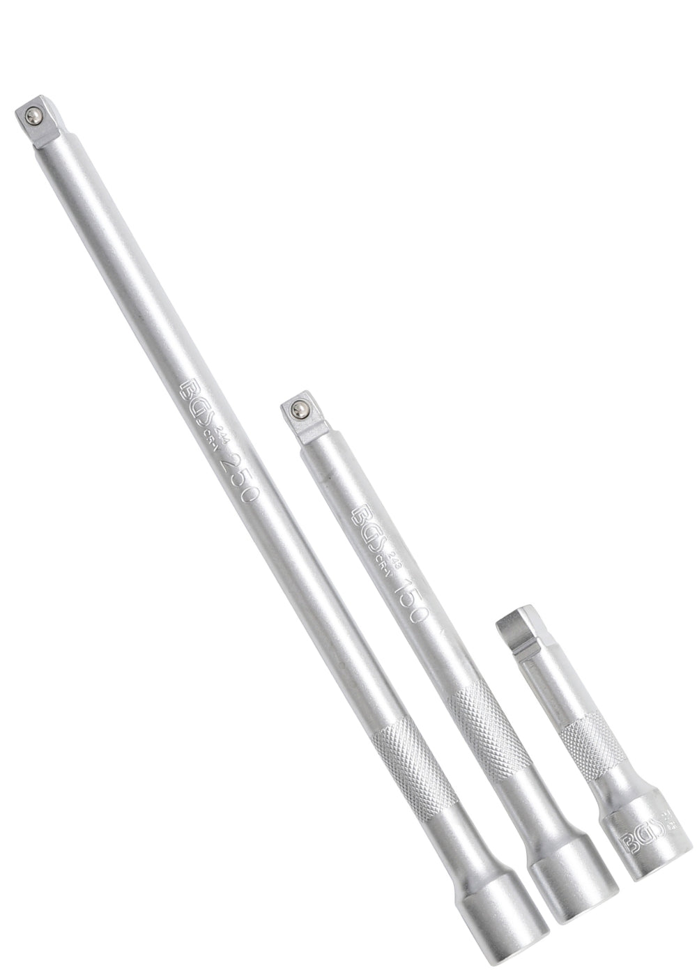BGS 2239 Satz Kippverlängerung 10mm (3/8") Längen 75mm 150mm 250mm 3 teilig