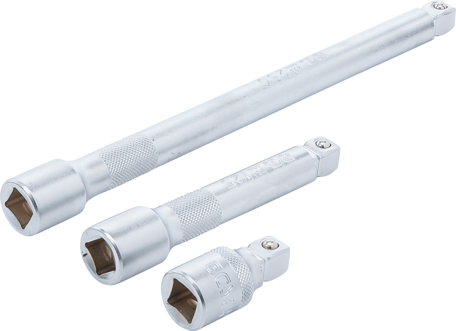 BGS 2240 Satz Kippverlängerung Länge 50 + 125 + 250mm beidseitig 12,5mm (1/2")