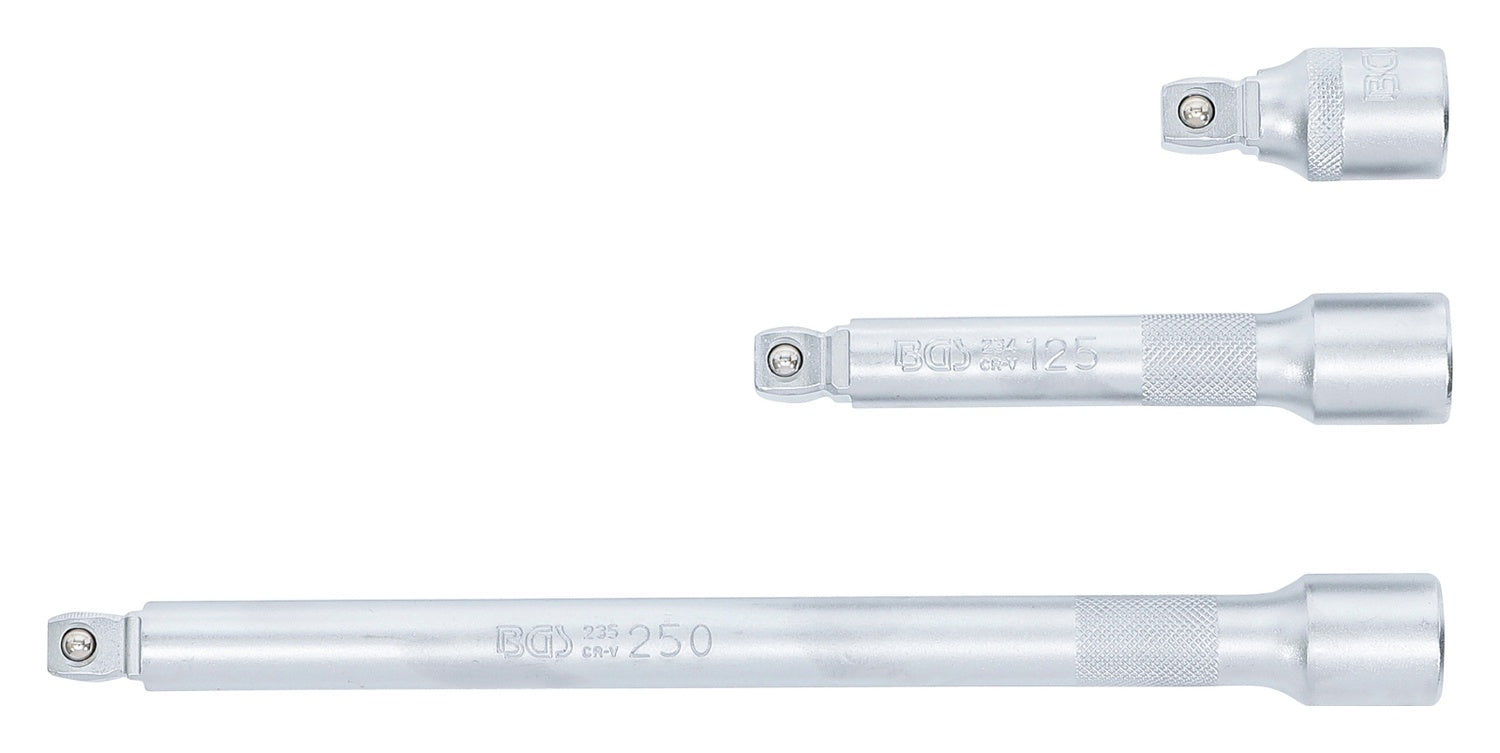 BGS 2240 Satz Kippverlängerung Länge 50 + 125 + 250mm beidseitig 12,5mm (1/2")