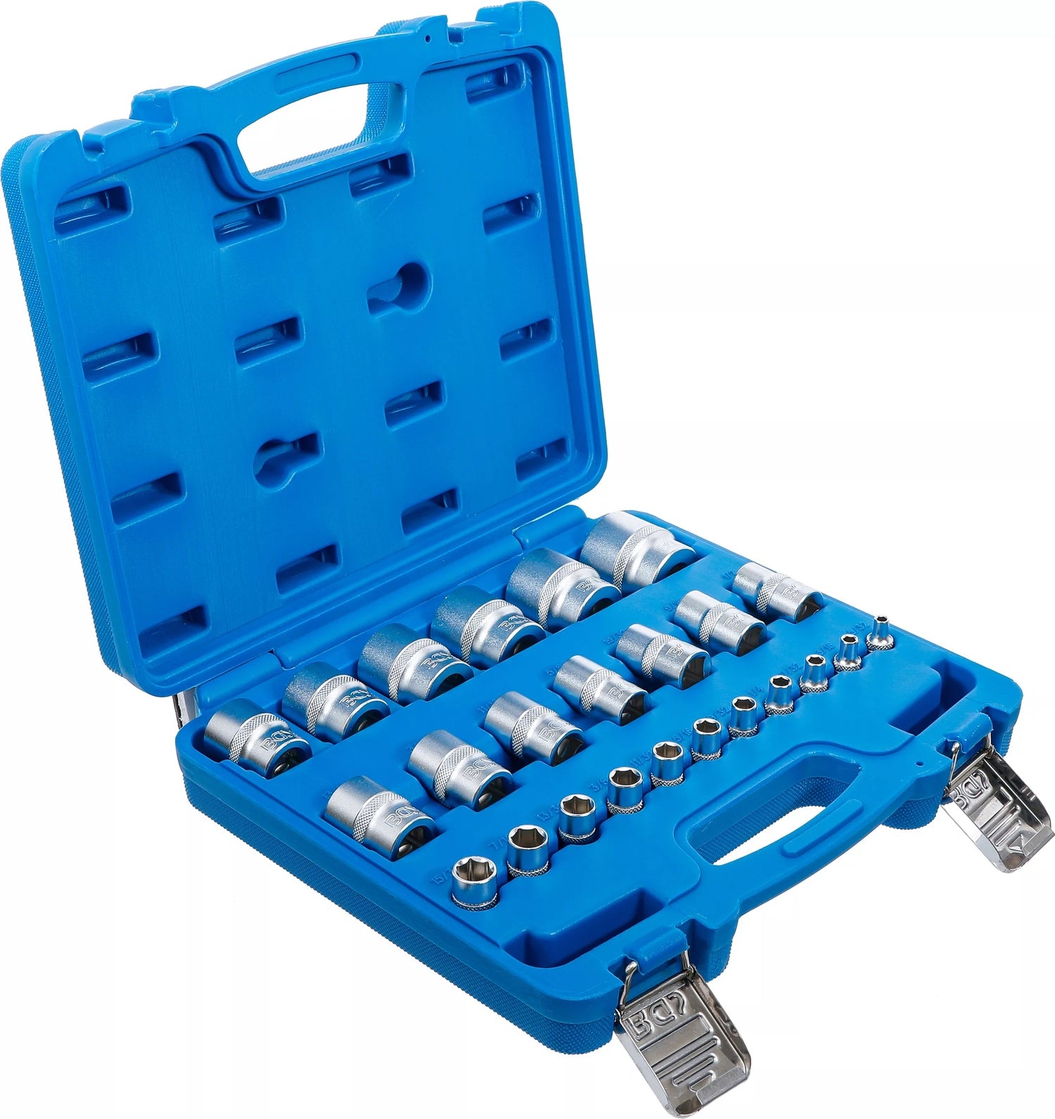 BGS 2246 Satz ZOLL Nüsse Einsätze Antrieb 6,3mm (1/4") & 12,5mm (1/2")