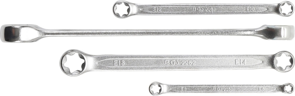 BGS 2264 Satz TORX Ringschlüssel E6-E24 4 teilig warm geschmiedet