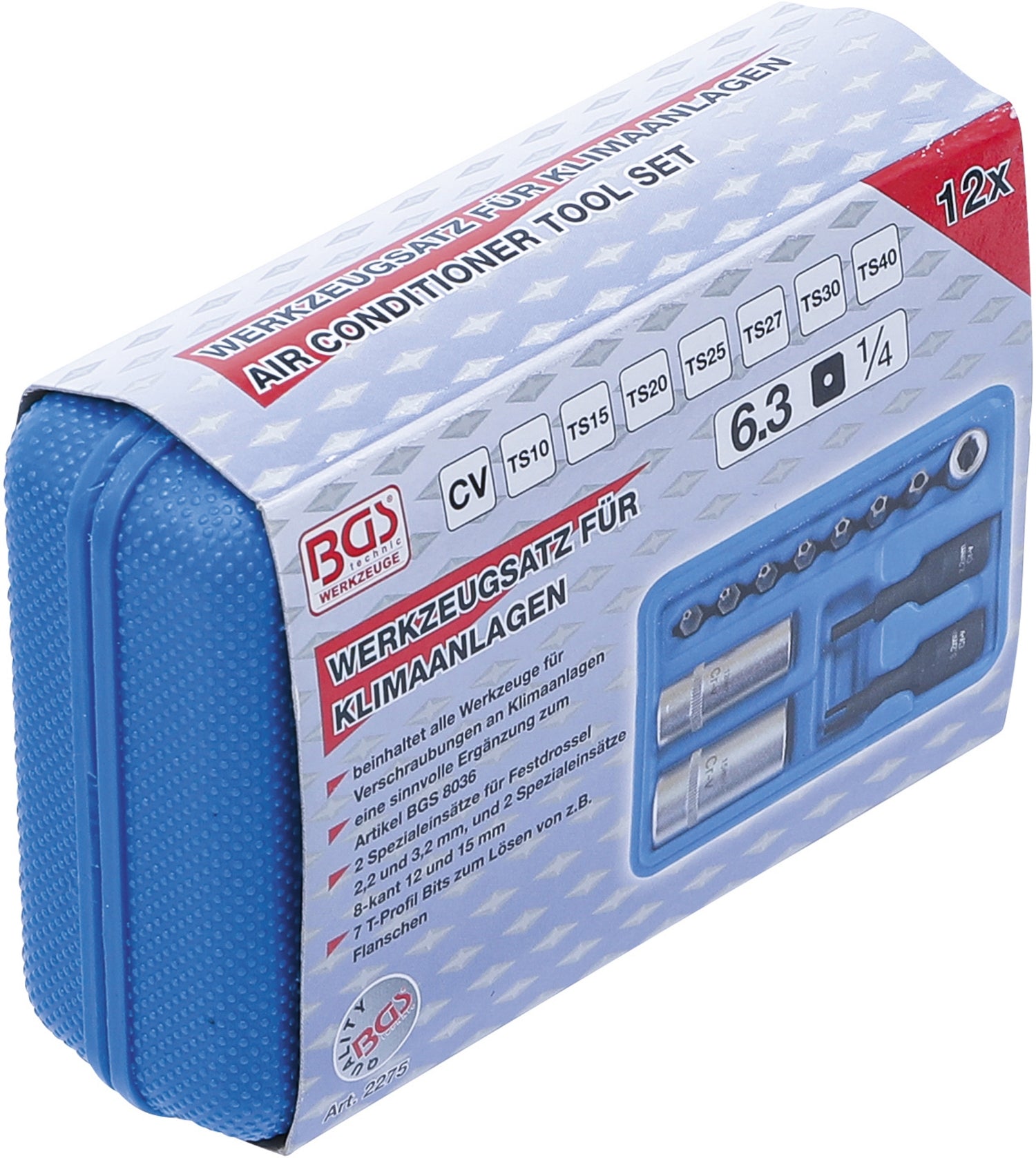 BGS 2275 Satz Werkzeug für Verschraubungen an Klimaanlagen