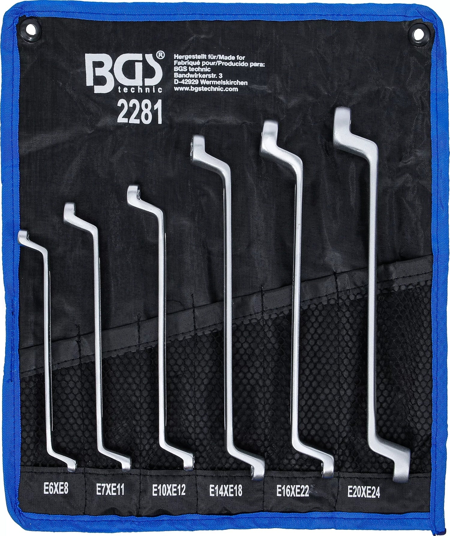BGS 2281 Satz TORX Ringschlüssel E6-E24 6 teilig warm geschmiedet