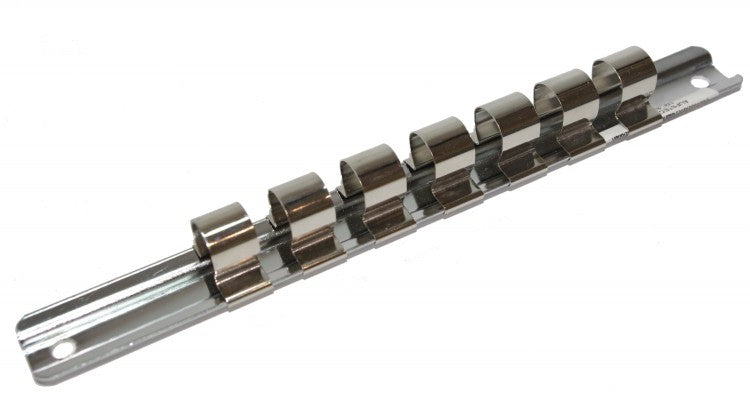 BGS 2318 Aufsteckschiene mit 7 Clips für Nüsse mit Vierkant 12,5mm (1/2")