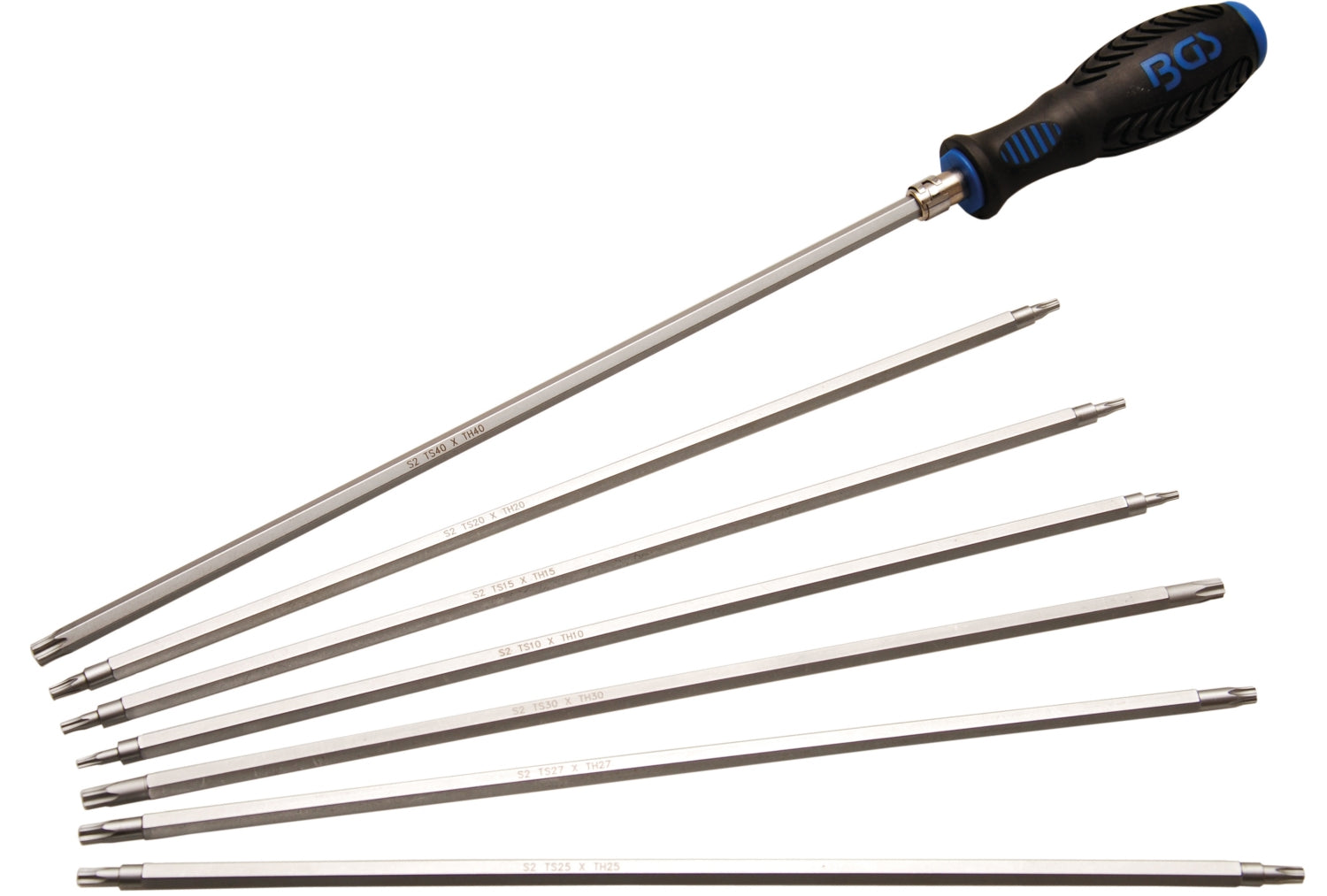 BGS 2325 Satz Schraubendreher TORX T-Profil TS-Profil für Torx Plus mit Wechselklingen 8 teilig
