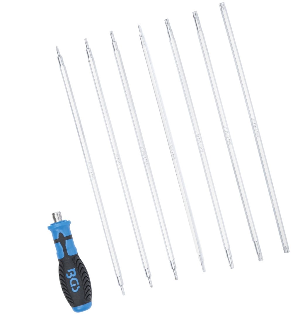 BGS 2326 Satz Schraubendreher mit Wechselklingen TORX T-Profil / TORX T-Profil mit Bohrung 8-teilig
