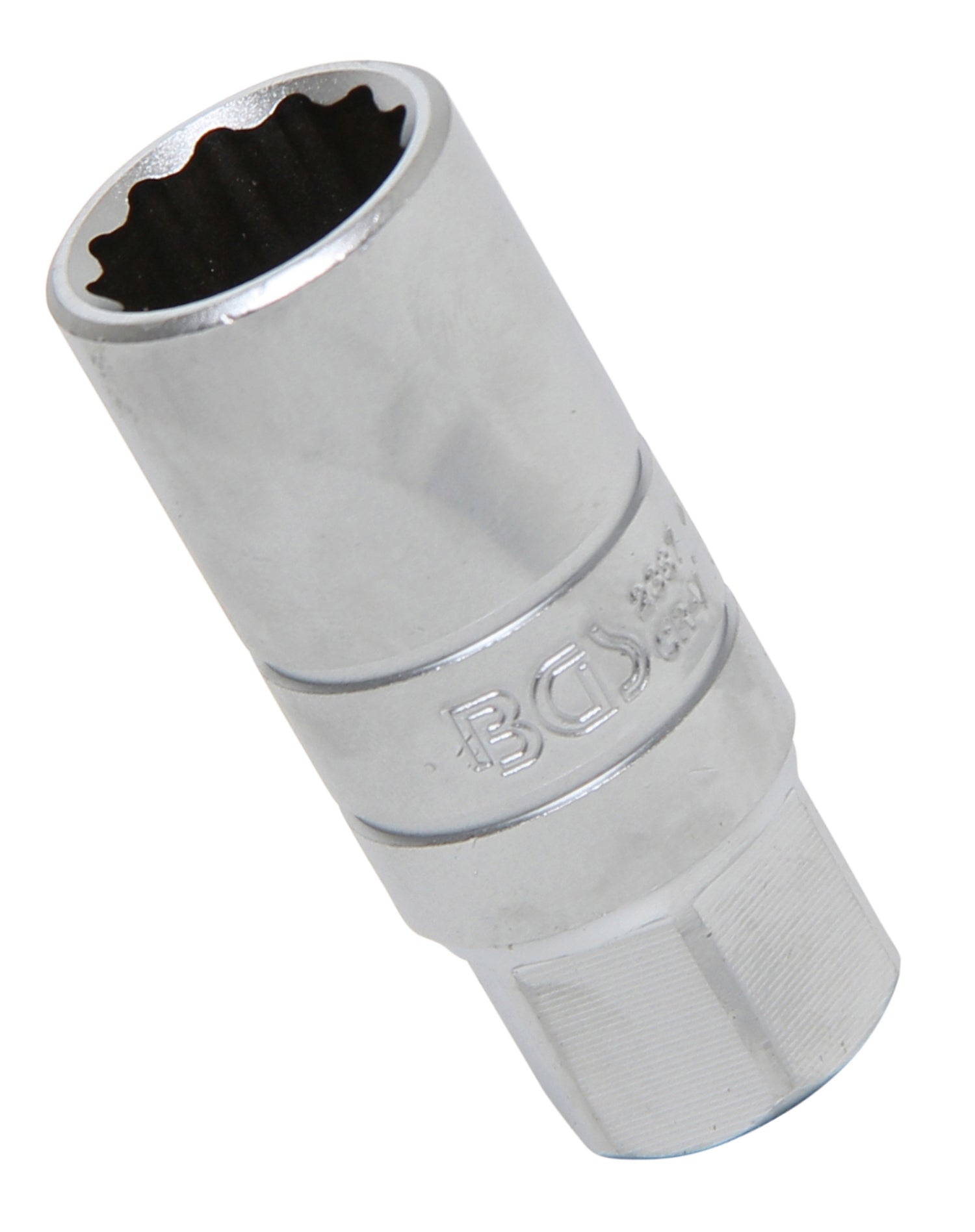 BGS 2387 Zündkerzen Einsatz Zwölfkant SW 18mm mit Haltegummi Antrieb 10mm (3/8")
