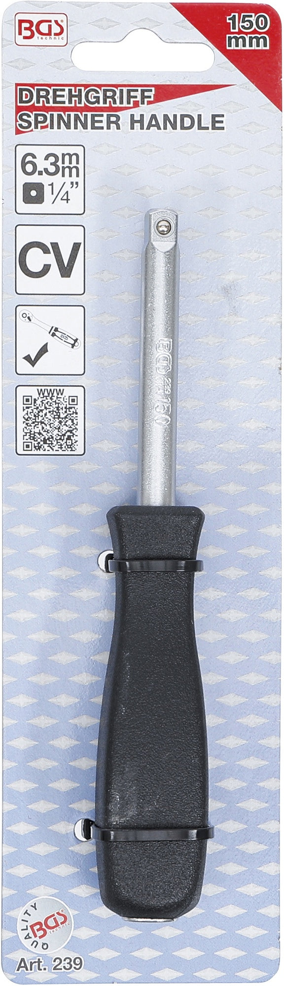 BGS 239 Drehgriff Außenvierkant 6,3mm (1/4") Länge 150mm