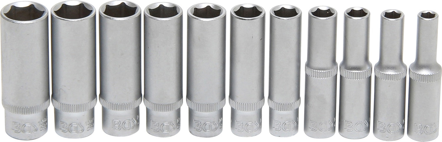 BGS 2429 ZOLL Satz Tiefbett Nüsse 4,7mm (3/16") - 12,5mm (1/2") Antrieb 6,3mm(1/4")