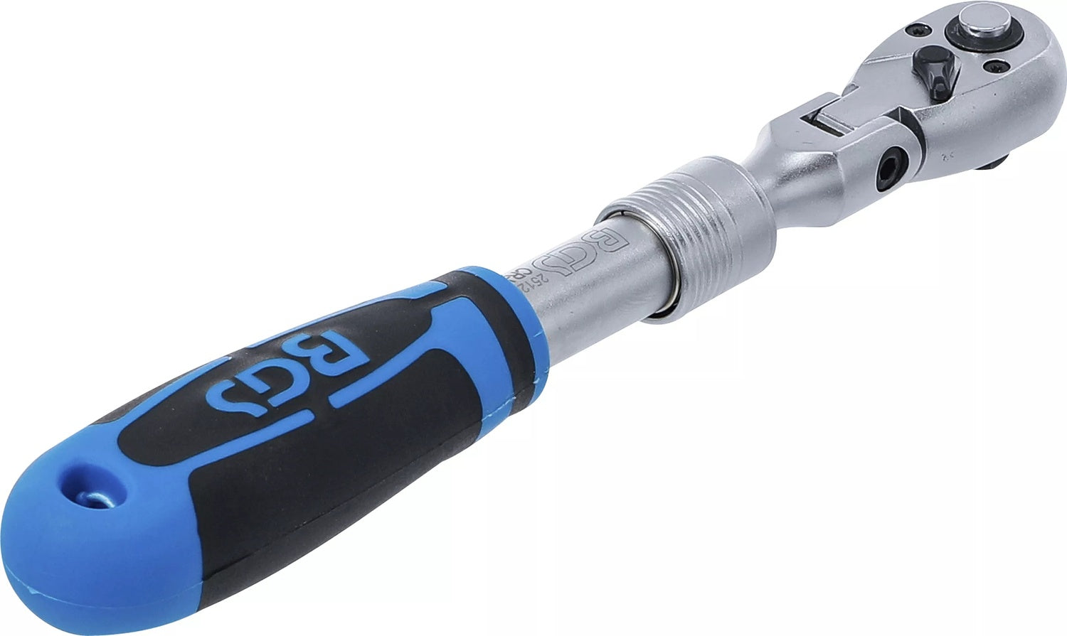 BGS 25126 Umschaltknarre ausziehbar abwinkelbar Abtrieb 10mm (3/8") 260 - 365mm