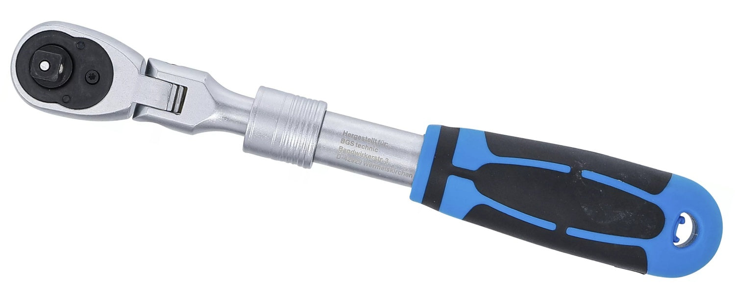 BGS 25126 Umschaltknarre ausziehbar abwinkelbar Abtrieb 10mm (3/8") 260 - 365mm