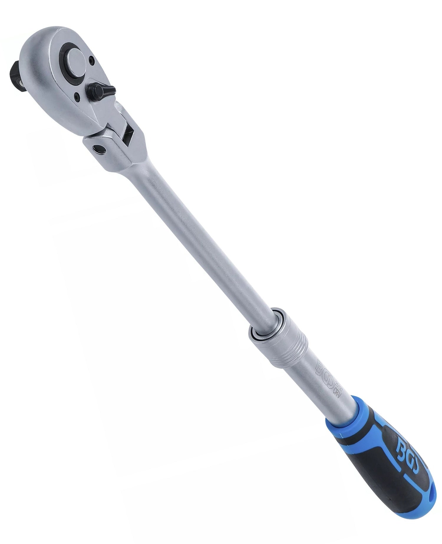 BGS 25127 Umschaltknarre ausziehbar abwinkelbar Abtrieb 12,5mm (1/2") 350 - 490mm