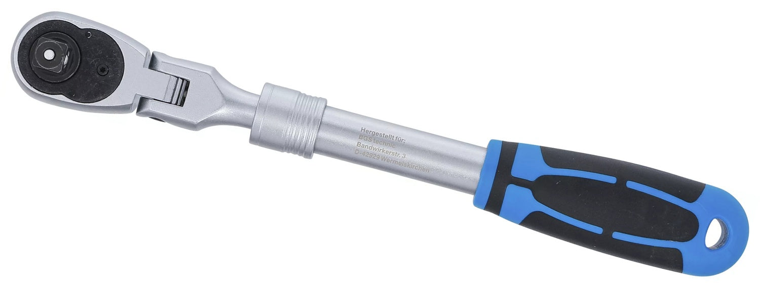 BGS 25127 Umschaltknarre ausziehbar abwinkelbar Abtrieb 12,5mm (1/2") 350 - 490mm