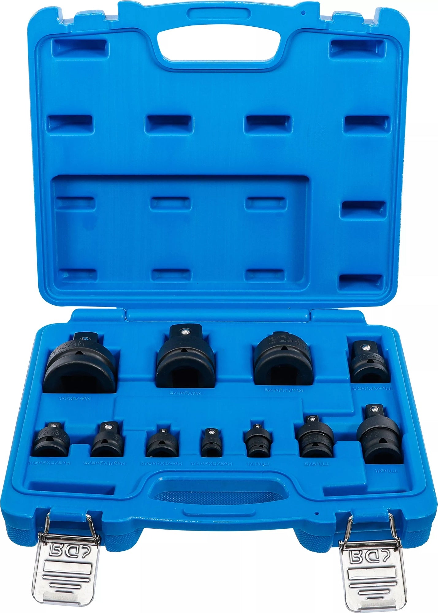 BGS 25140 Satz Kraft Kugelgelenke und Adapter Antrieb 6,3mm (1/4") - 25mm (1") | 11 teilig Schlagschrauber geeignet