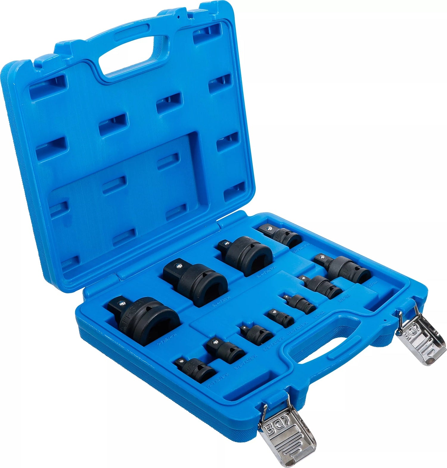 BGS 25140 Satz Kraft Kugelgelenke und Adapter Antrieb 6,3mm (1/4") - 25mm (1") | 11 teilig Schlagschrauber geeignet