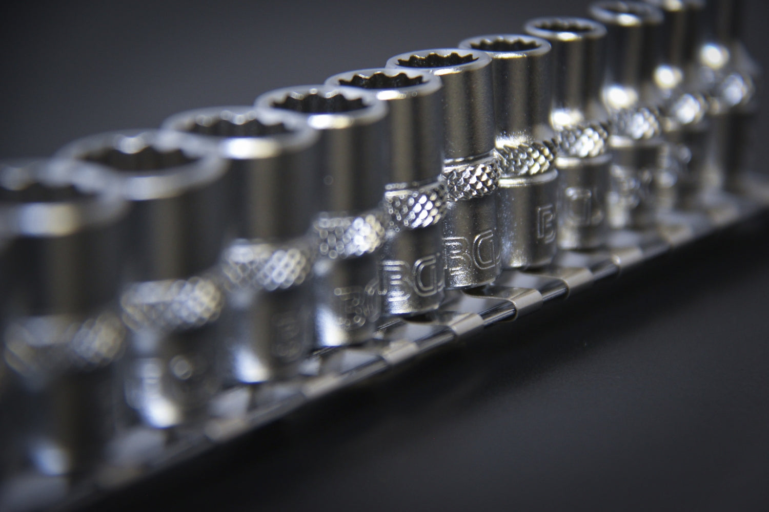 BGS 2755 Satz ZOLL Nüsse 12 Kant mit Antrieb 6,3mm (1/4") 12 teilig