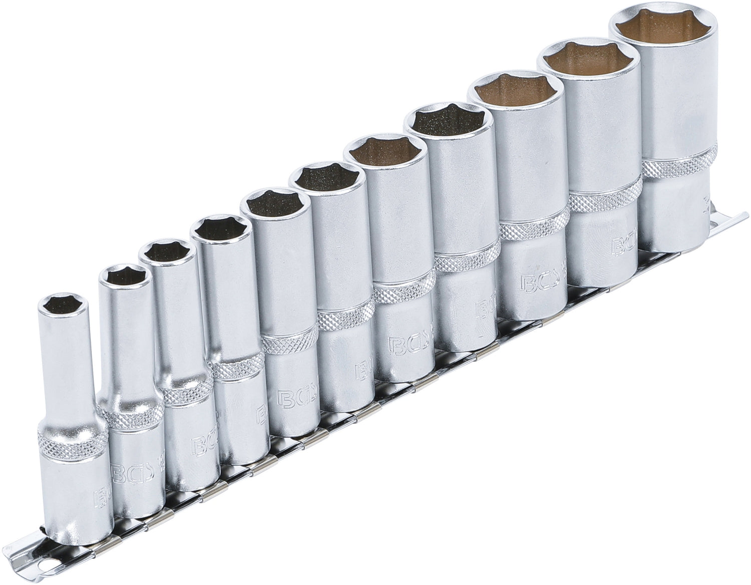 BGS 2756 ZOLL Satz Tiefbett Nüsse 7,8mm (5/16") - 21,9mm (7/8") Antrieb 10mm (3/8")