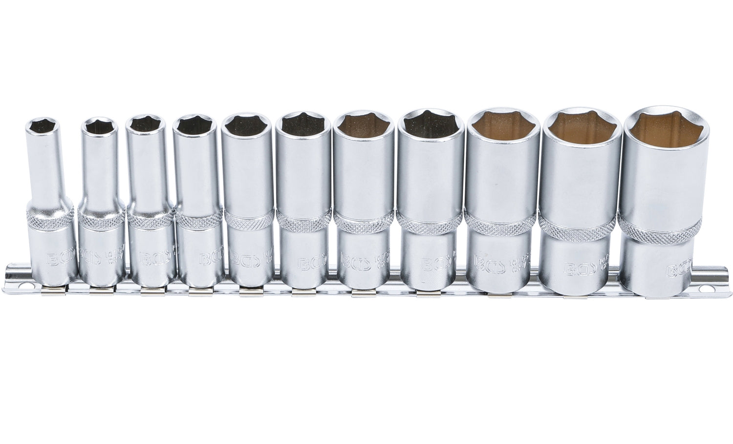 BGS 2756 ZOLL Satz Tiefbett Nüsse 7,8mm (5/16") - 21,9mm (7/8") Antrieb 10mm (3/8")