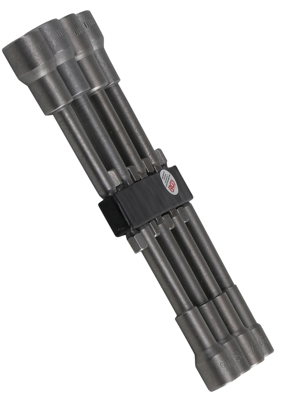 BGS 2759 Satz Steckschlüsseleinsätze Sechskant extra lang Antrieb 6,3mm (1/4") für Bohrmaschinen SW 6 - 13mm
