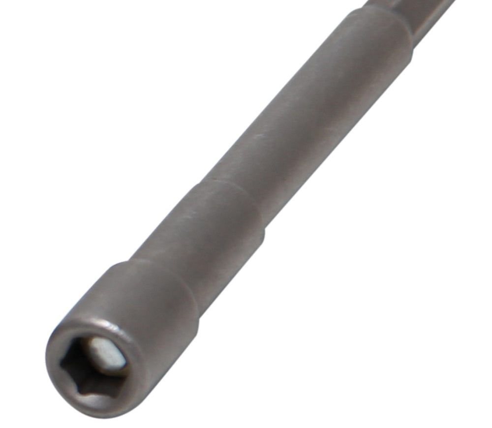 BGS 2762 Steckschlüsseleinsatz Sechskant extra lang Antrieb 6,3mm (1/4") für Bohrmaschinen SW 6mm