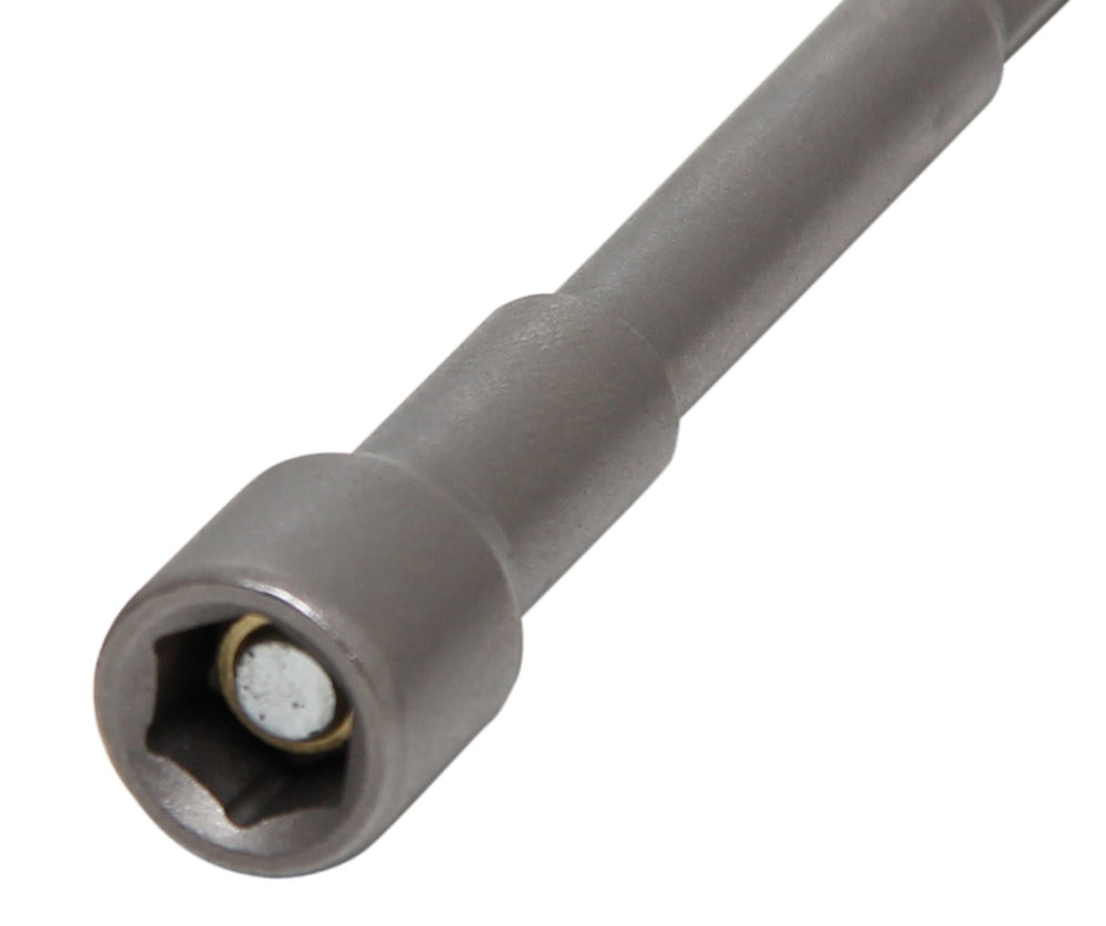 BGS 2763 Steckschlüsseleinsatz Sechskant extra lang Antrieb 6,3mm (1/4") für Bohrmaschinen SW 7mm