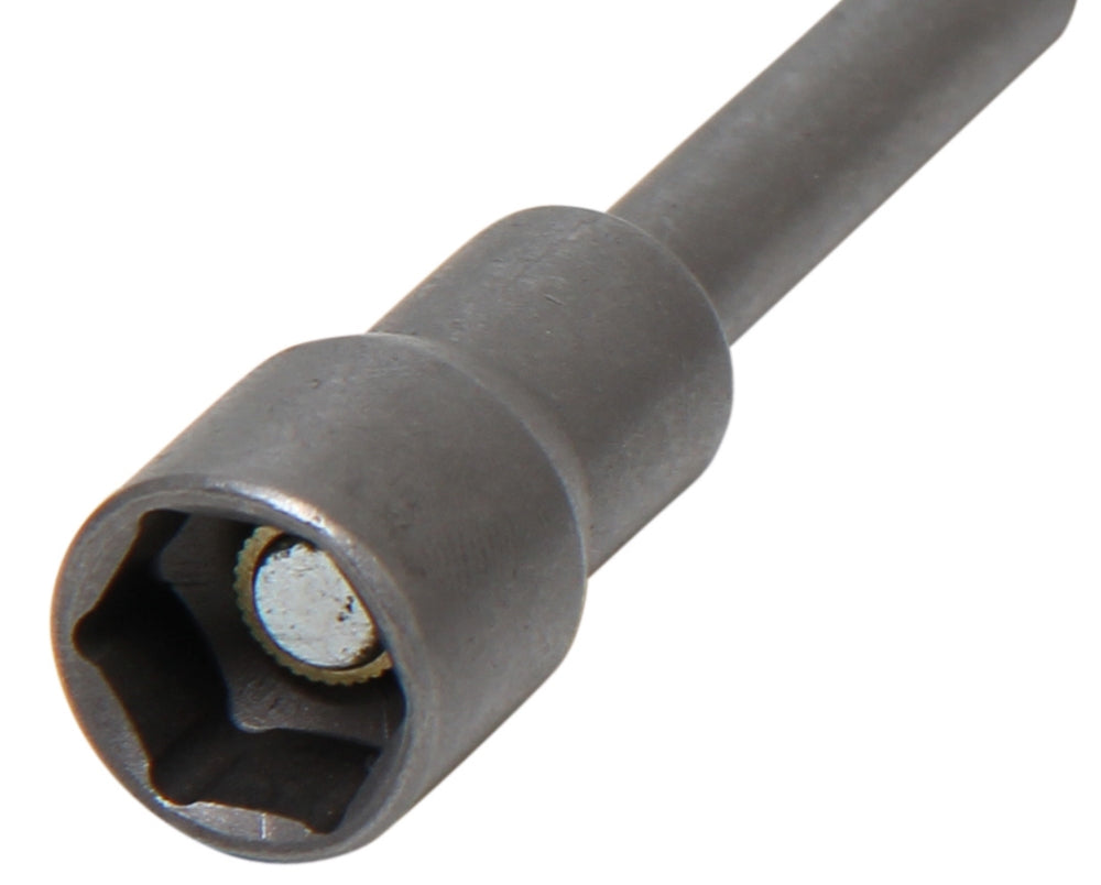 BGS 2766 Steckschlüsseleinsatz Sechskant extra lang Antrieb 6,3mm (1/4") für Bohrmaschinen SW 10mm