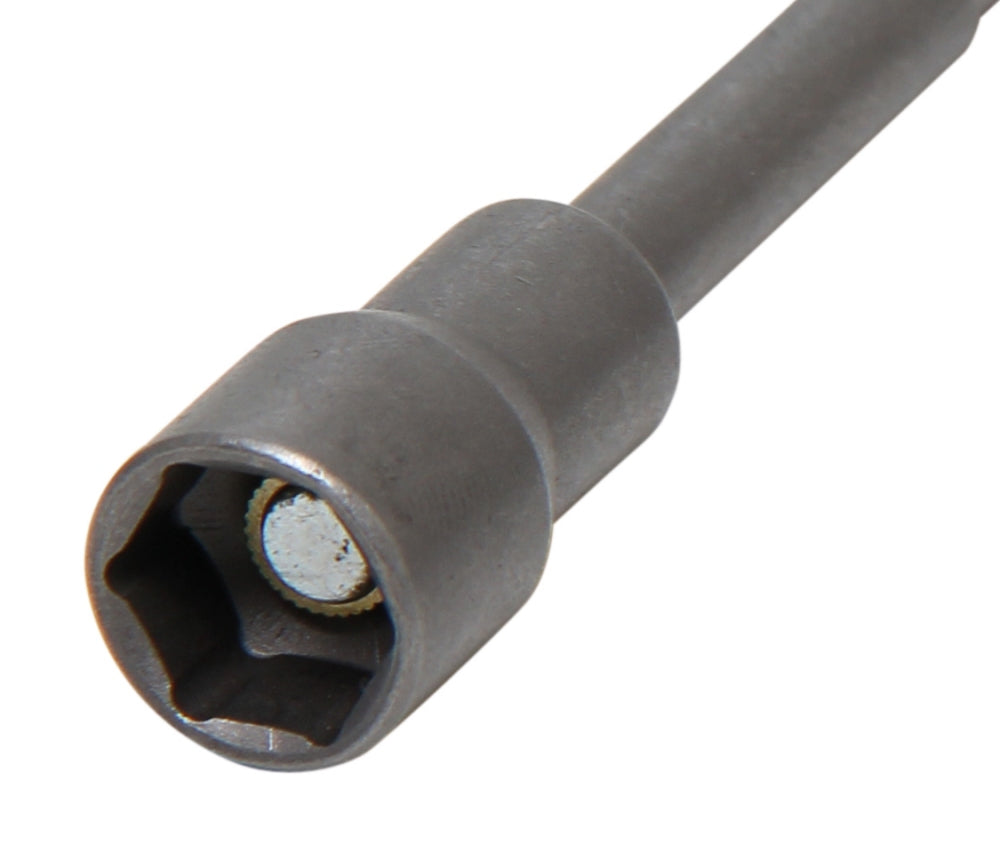 BGS 2767 Steckschlüsseleinsatz Sechskant extra lang Antrieb 6,3mm (1/4") für Bohrmaschinen SW 11mm