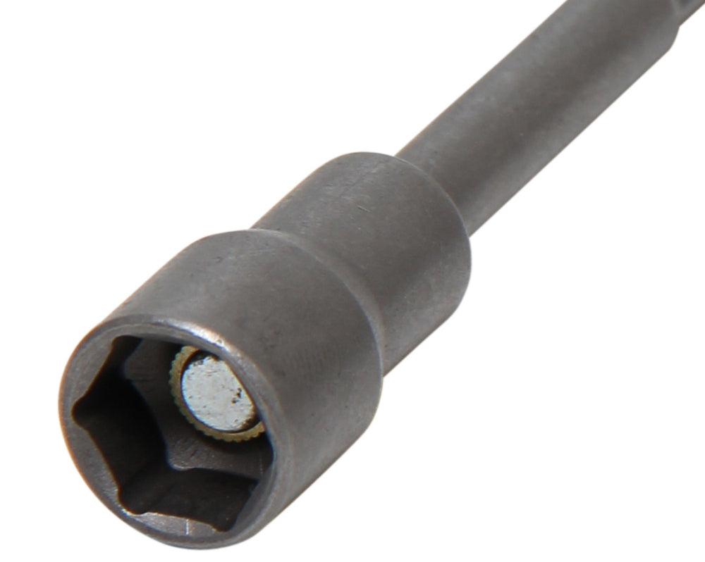 BGS 2769 Steckschlüsseleinsatz Sechskant extra lang Antrieb 6,3mm (1/4") für Bohrmaschinen SW 13mm